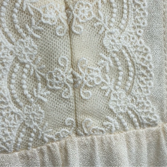 HOLLISTER Vintage Y2K Babydoll Lace Trim Ethereal Cami Tank Top Ivory Cream XS/S - Picture 6 of 12